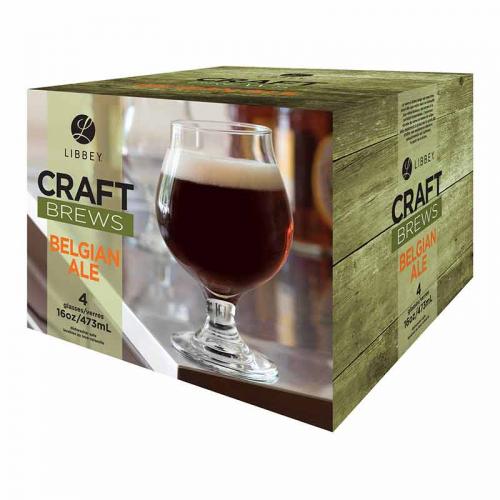 16 Ounce Craft Beer Glasses, Set Of 6 Narrow Base Stout Beer
