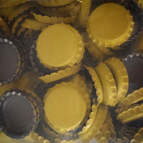 Beer Bottle Caps Yellow Michigan Brew Supply Home Brewing Beer
