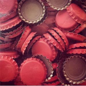 Beer Bottle Caps - Pink