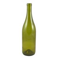 Wine Bottles - 750mL Dead Leaf Green Burgundy Style Bottles, Punted Bottom