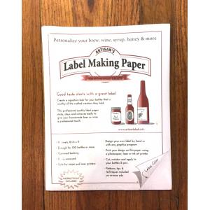 Wine Labels - White Label Making Paper