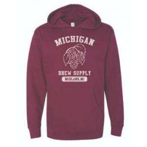 MI Brew Supply Sweatshirt, Maroon