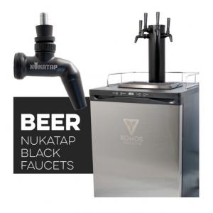 Kegerator - 3 Tap with Matte Black Stainless Steel Tower and Faucets