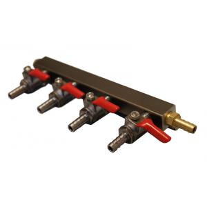 Gas Manifold - 4 Way Supply with 5/16" Barb