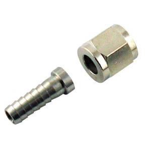 Swivel Barb - 1/4" Barb with 1/4" Hex Nut for Beverage Side Disconnect