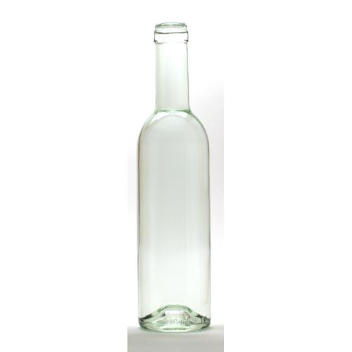 Wine Bottles 375mL Clear SemiBordeaux Bottles, MidPunt Bottom