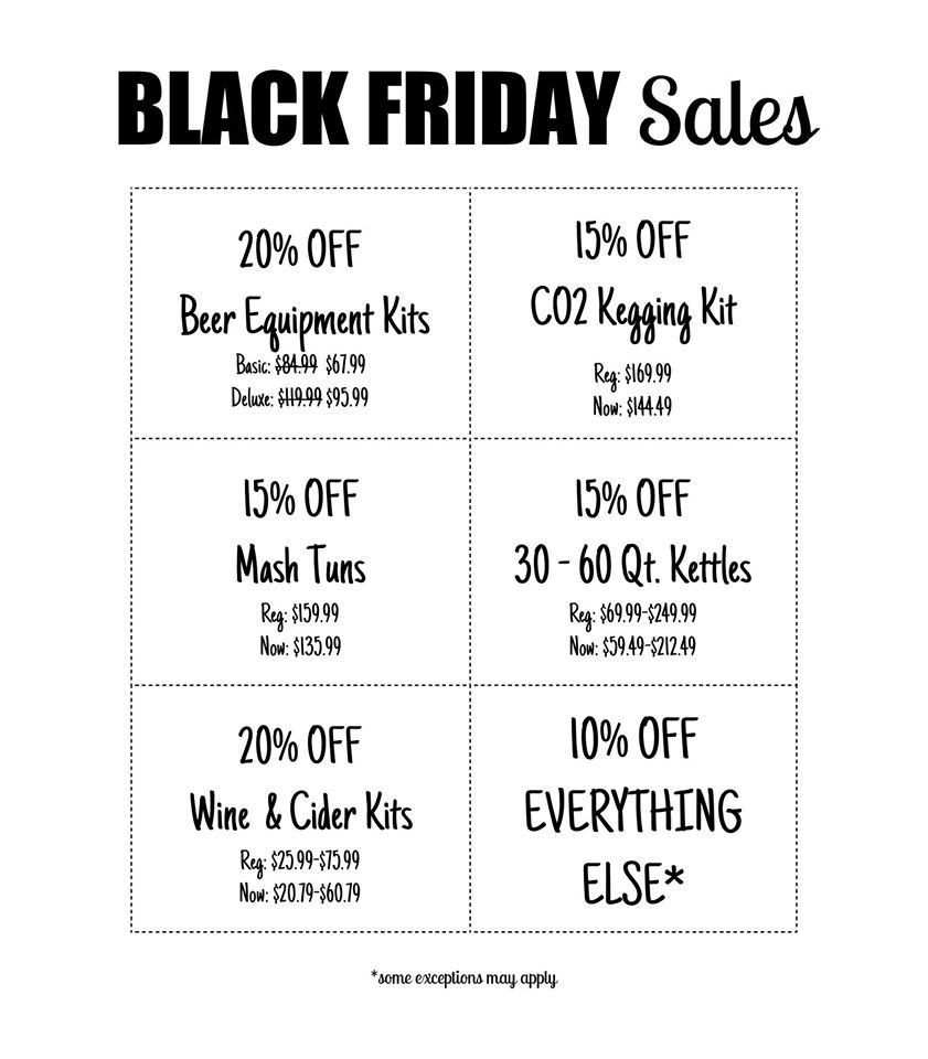 Black Friday Homebrewing Deals