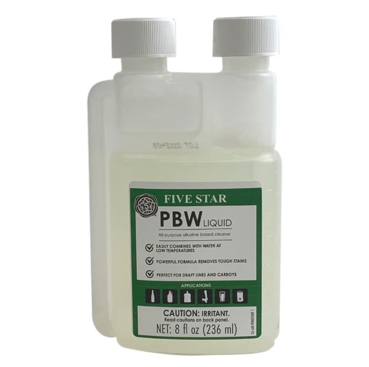 Five Star PBW Cleaner Liquid, 8 oz Michigan Brew Supply Home Brewing Beer Supplies