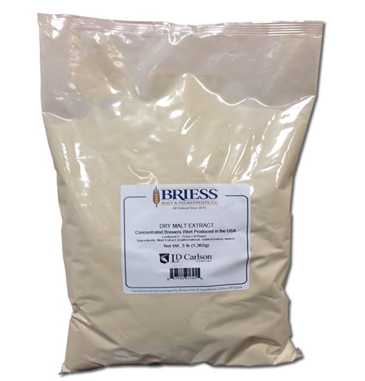 Briess Golden Light 3 lb Bag DME Dry Malt Extract Michigan Brew