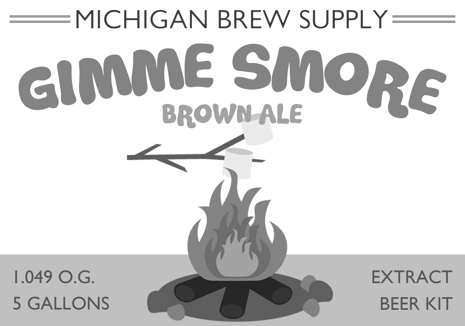Gimme Smore Brown Ale Extract Brewing Kit Michigan Brew Supply Home