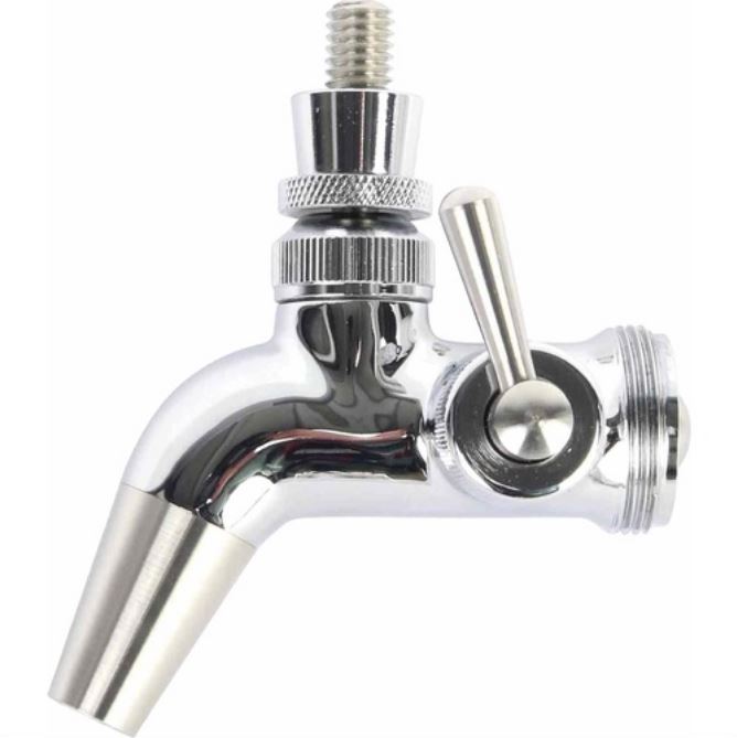 Beer Faucet Intertap Stainless Faucet w/Flow Control Michigan Brew