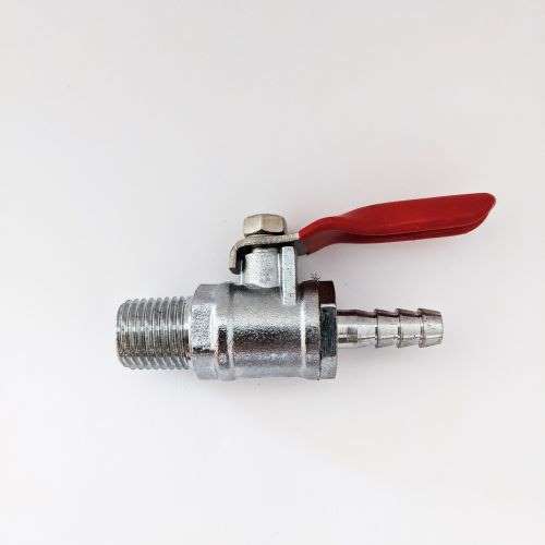 CO2 Shutoff Valve w/ Check 1/4" Barb x 1/4" MPT Michigan Brew
