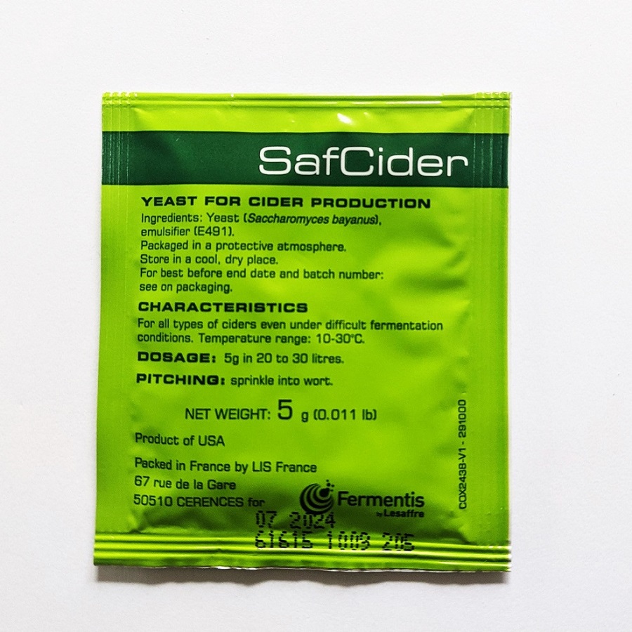 SafCider AB1 Hard Cider Yeast Michigan Brew Supply Home Brewing