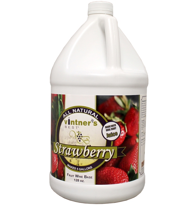 Fruit Wine Base Vintners Best Strawberry 128 oz. Michigan Brew