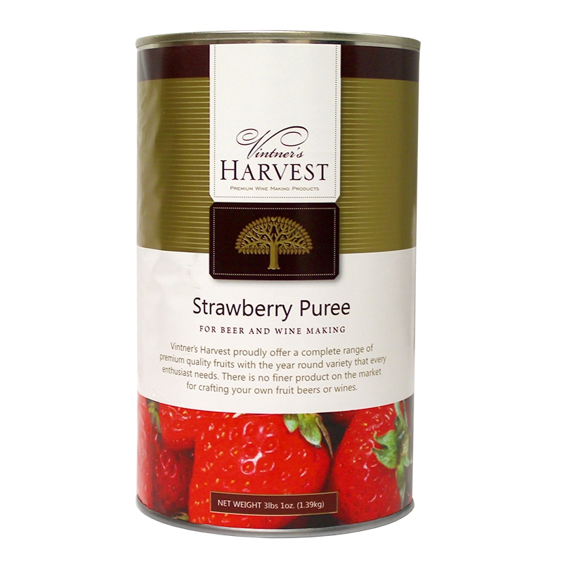 Fruit Puree Strawberry 49 oz Michigan Brew Supply Home Brewing Beer Supplies, Ingredients
