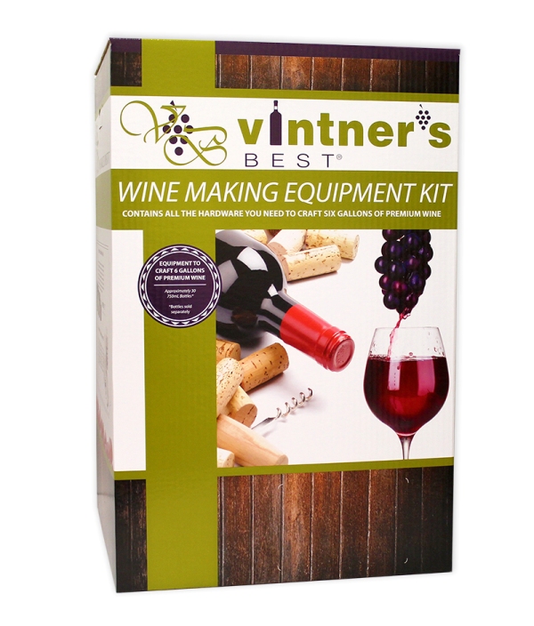 Vintner's Best Wine Making Equipment Kit w/Double Lever Corker
