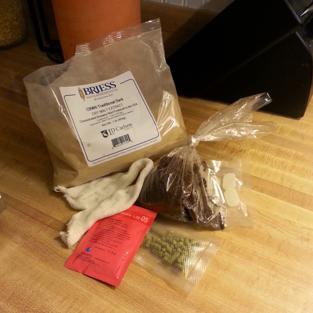 One Gallon Brew Kit Ingredients